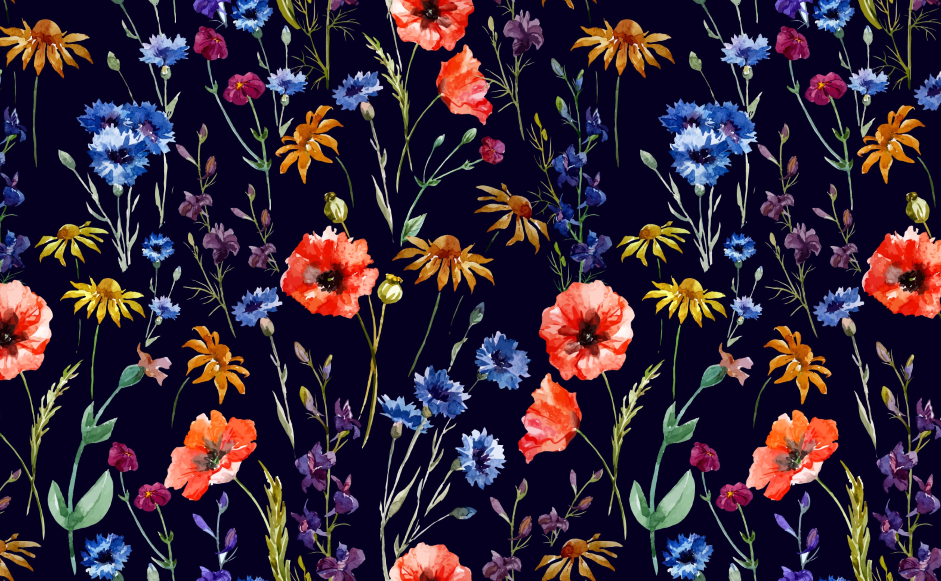 NextWall Wildflowers Peel and Stick Wallpaper Multicolored   Amazoncom