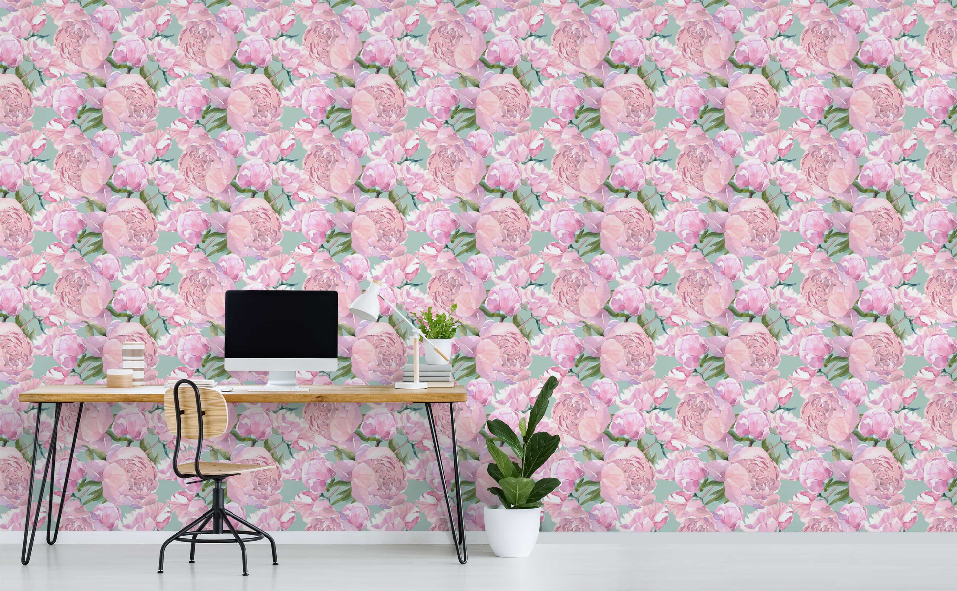 peony wallpaper pattern