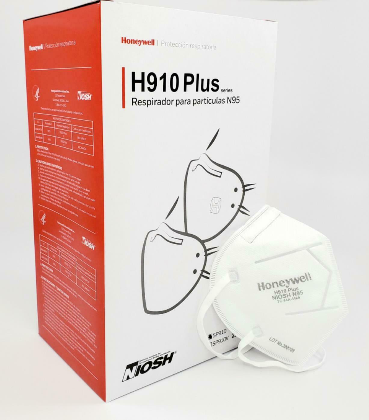 N95 NIOSH Mask - Honeywell H910 PLUS - (Case of 200) MADE IN USA