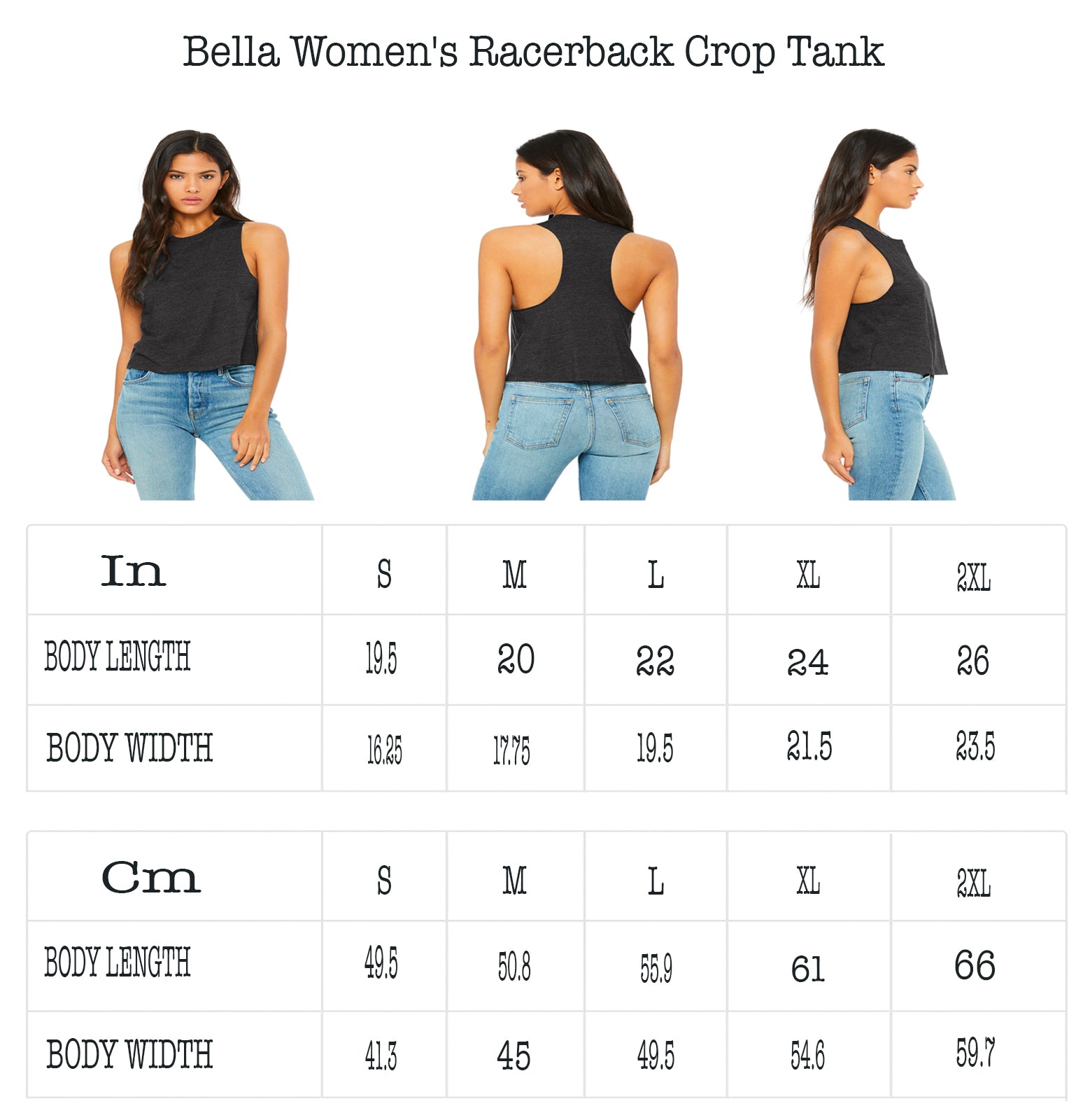 Bella Women's Racerback Crop Tank