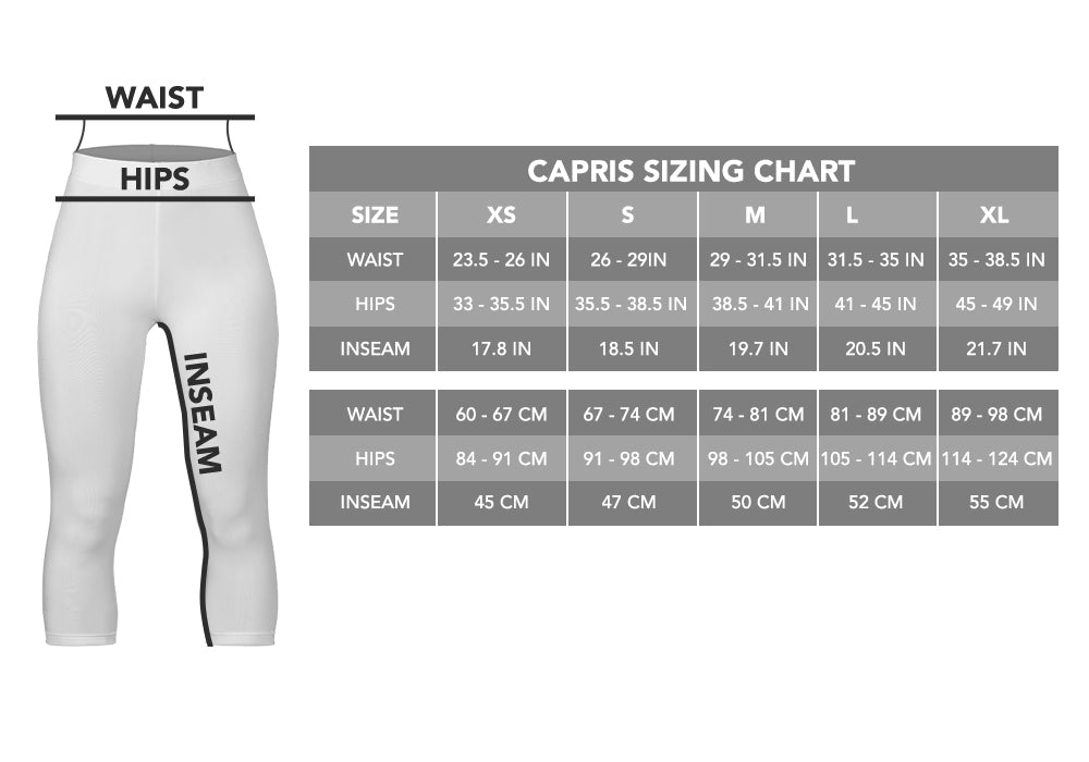 Capris Size Chart