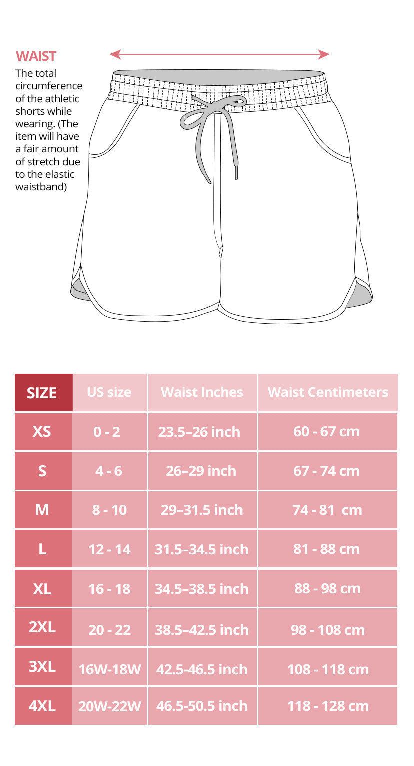 Women's Shorts Size Chart