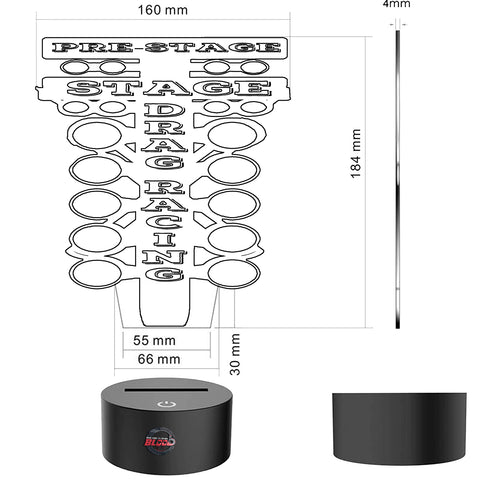 drag racing tree led lamp