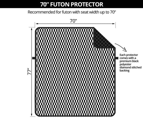 futon sofa checkered flag protector