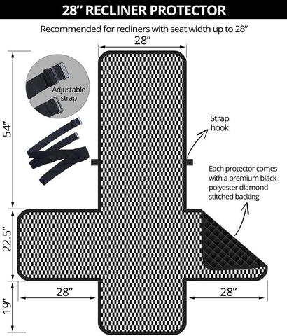 Recliner Sofa Checkered Flag Protector