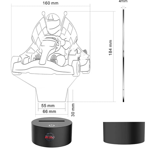 kart racing lamp