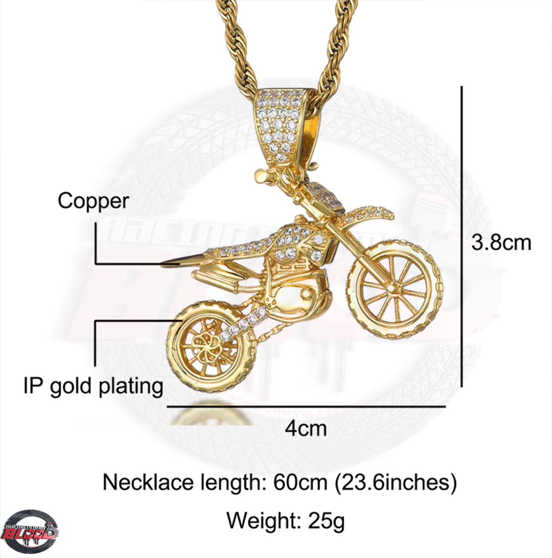 Motocross Necklace Size Chart