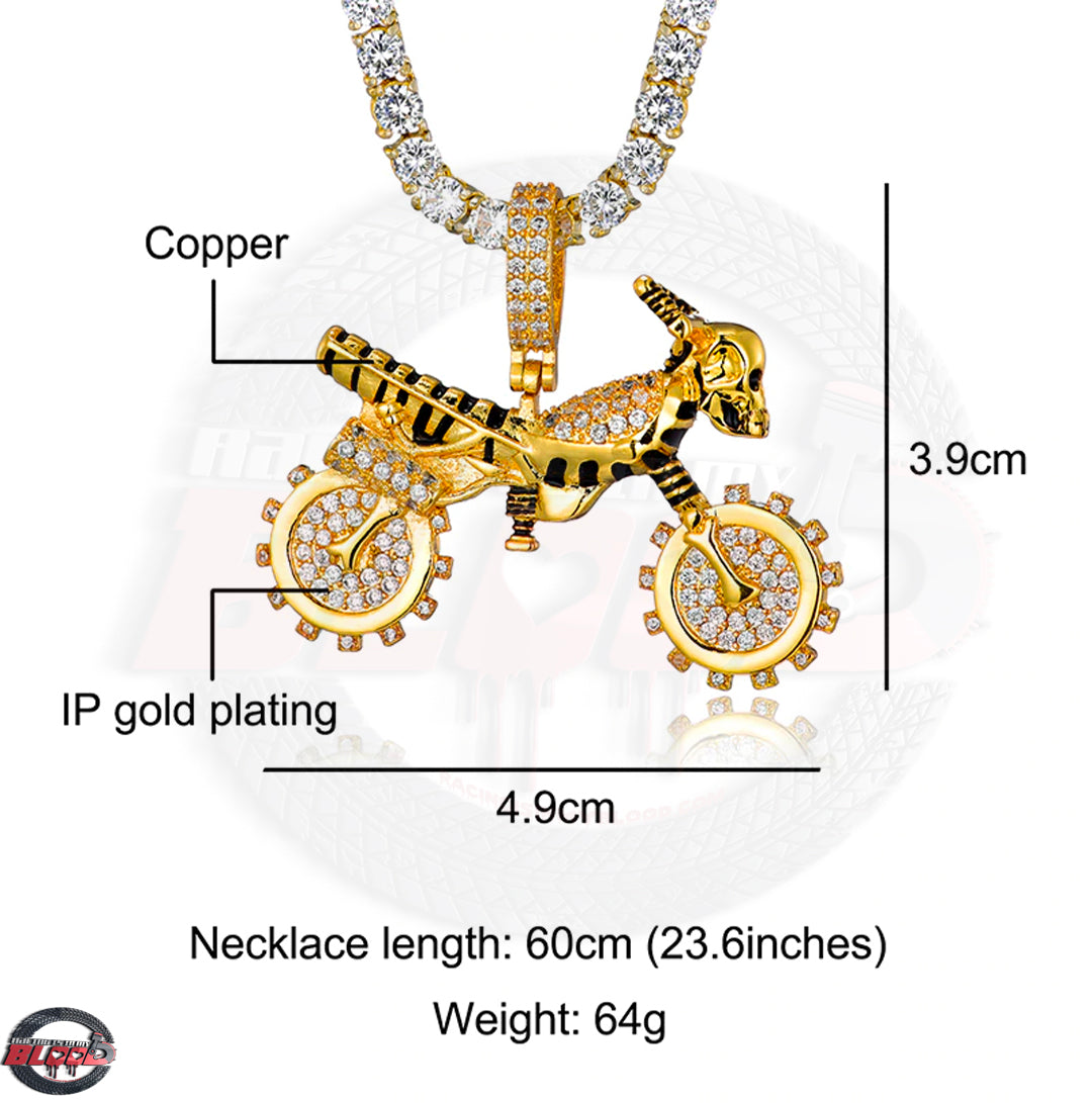 Motocross Necklace Size Chart