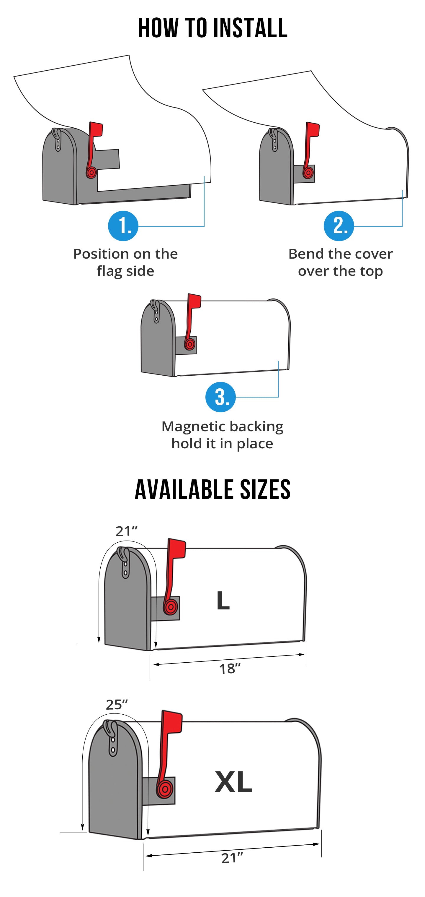 Mailbox Covers Size Chart