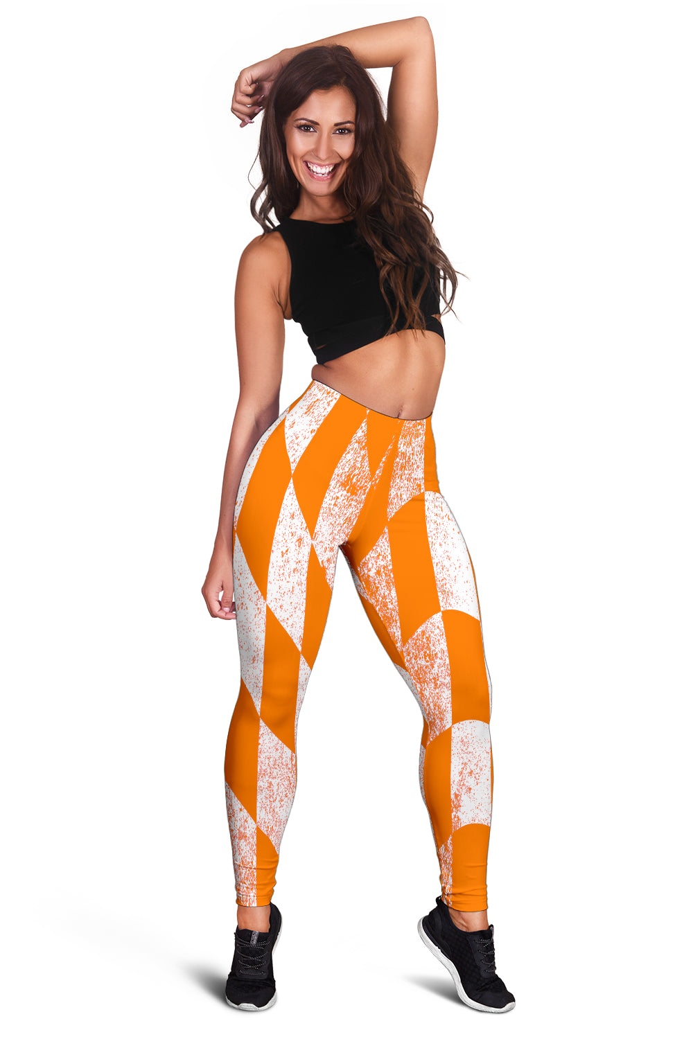 Racing Dirty Checkered Flag Leggings RBPis