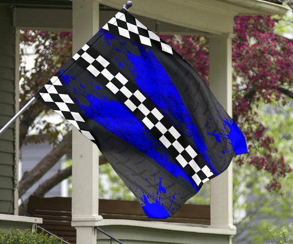 download blue racing flag