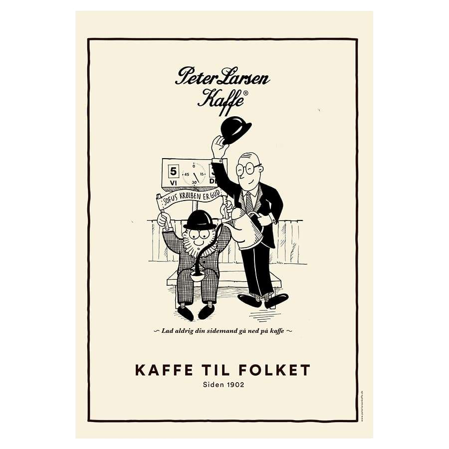 Se PLAKAT - SIDEMAND hos Peterlarsenkaffeshop