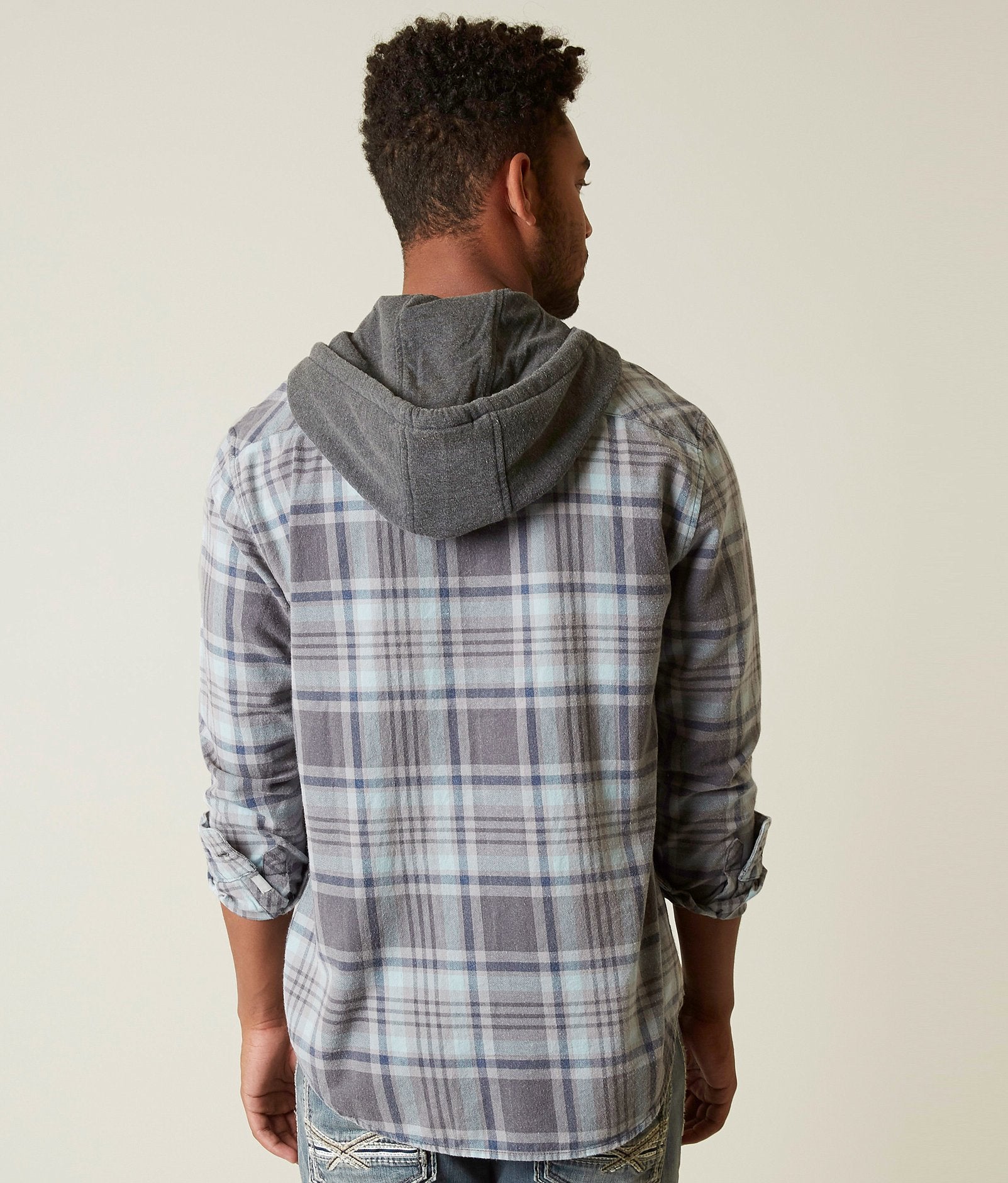 quicksilver flannel hoodie