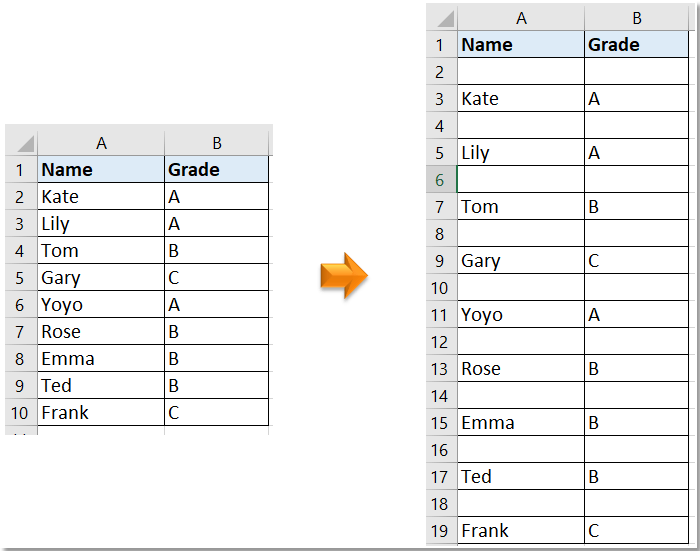 how-to-add-space-between-rows-in-excel