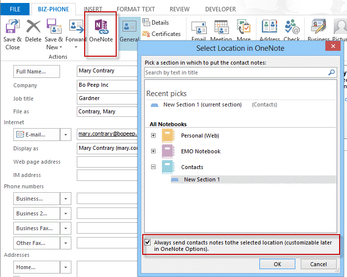 how-to-link-onenote-to-outlook