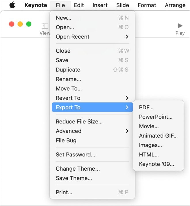 How To Save Keynote As Pptx