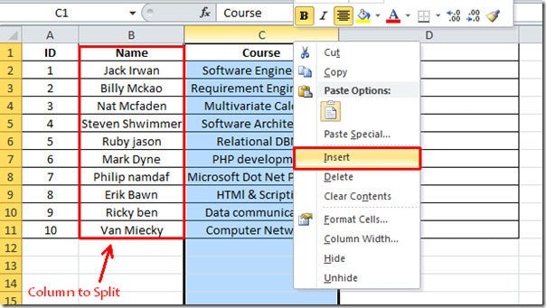 how-to-split-one-column-into-two-in-excel