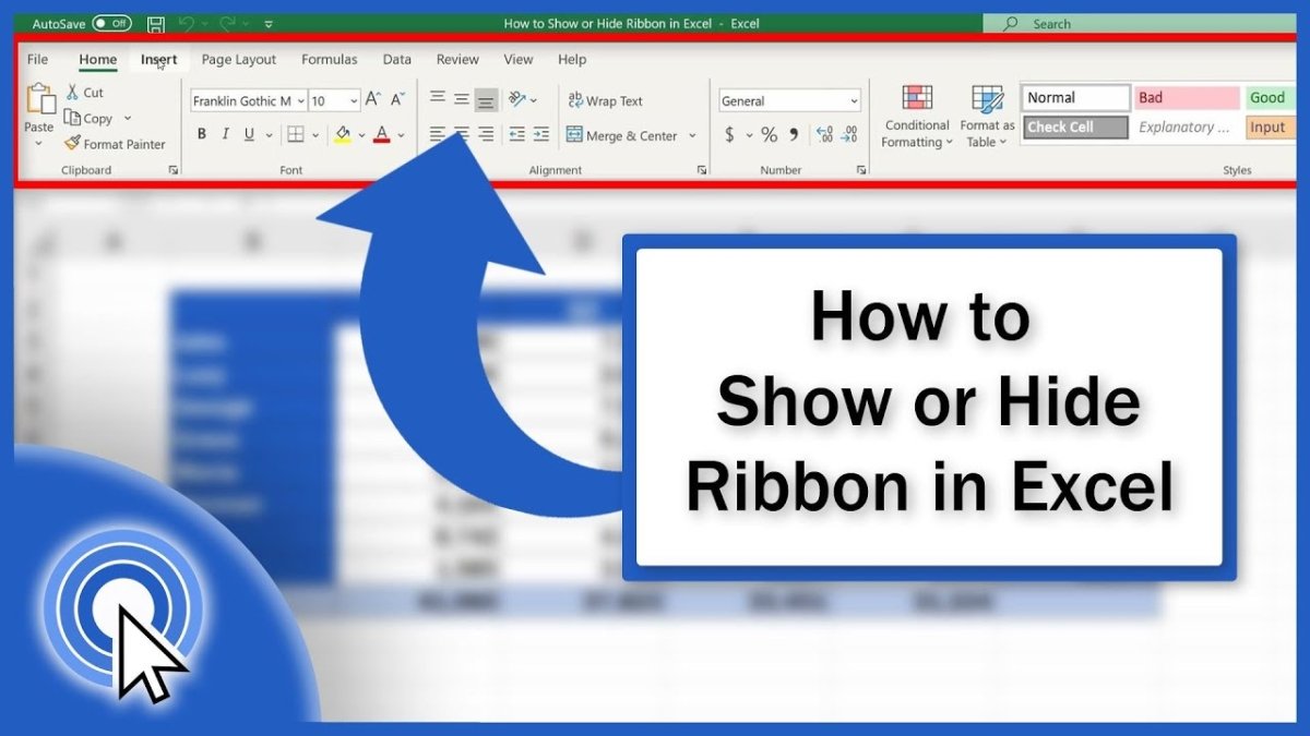 excel-shortcut-key-to-hide-or-unhide-ribbon-youtube