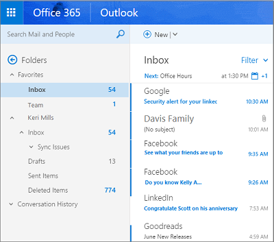 What is Focused Inbox in Outlook?