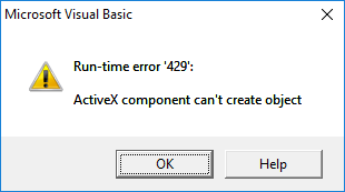 Activex Component Can T Create Object Outlook Application?