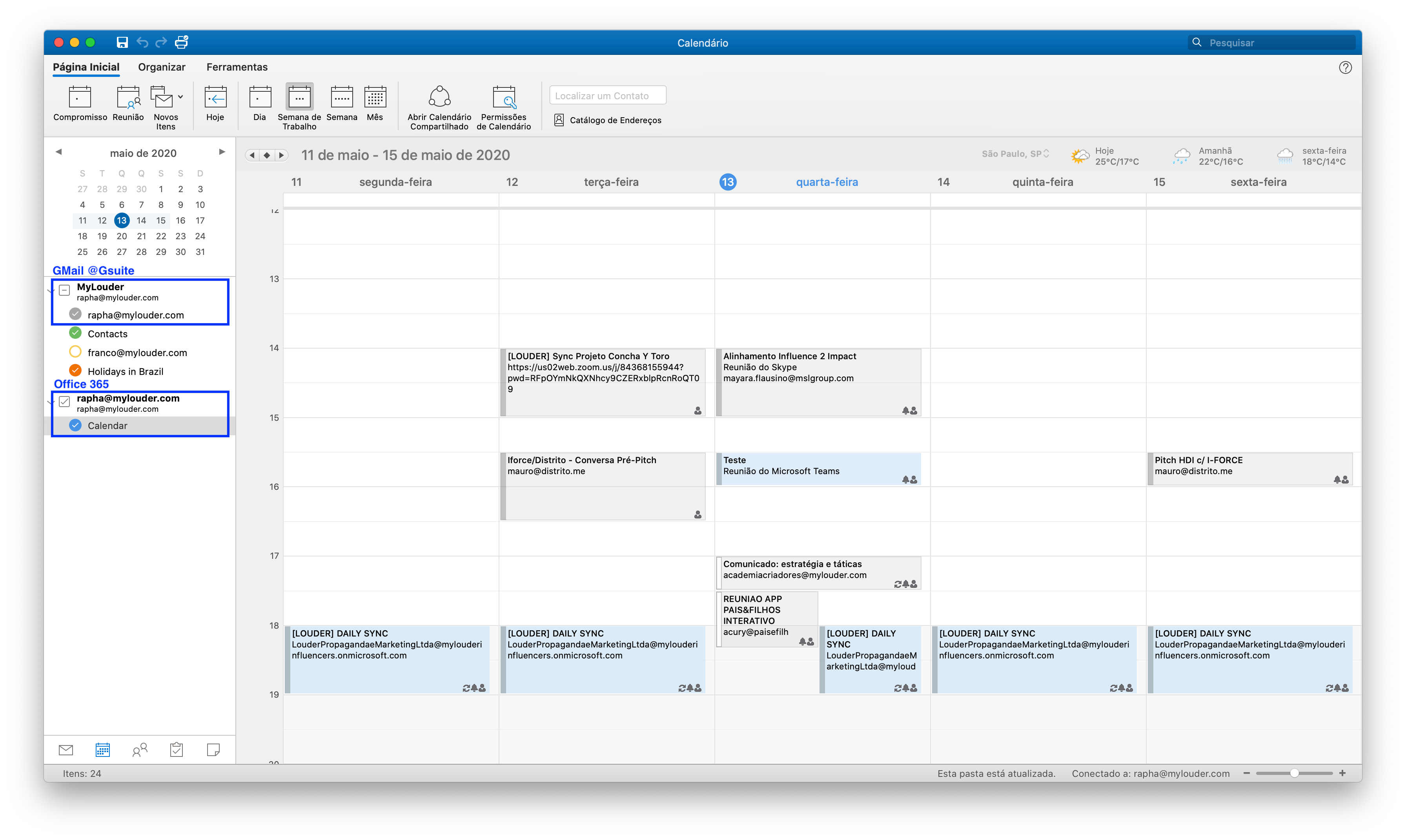 How do i sync my outlook calendar with microsoft teams