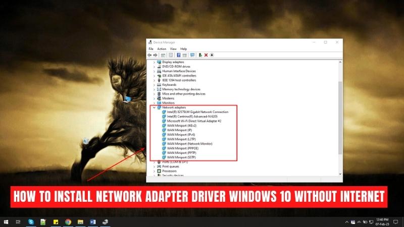 How To Install Network Adapter Driver Windows 10 Without Internet?