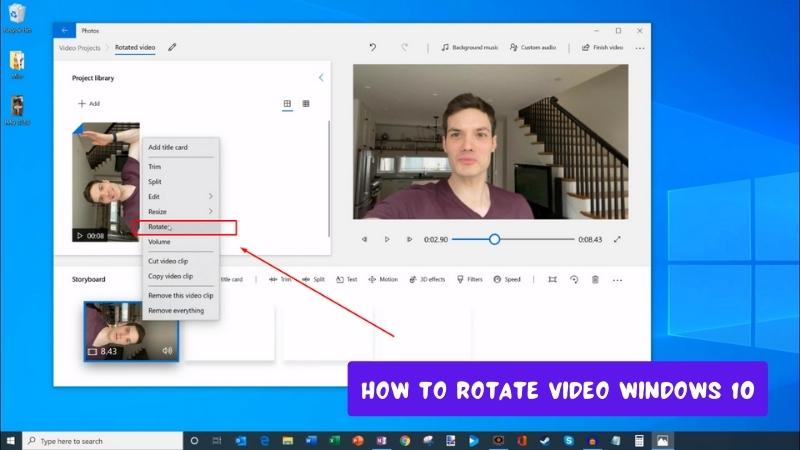 How To Rotate Video Windows 10