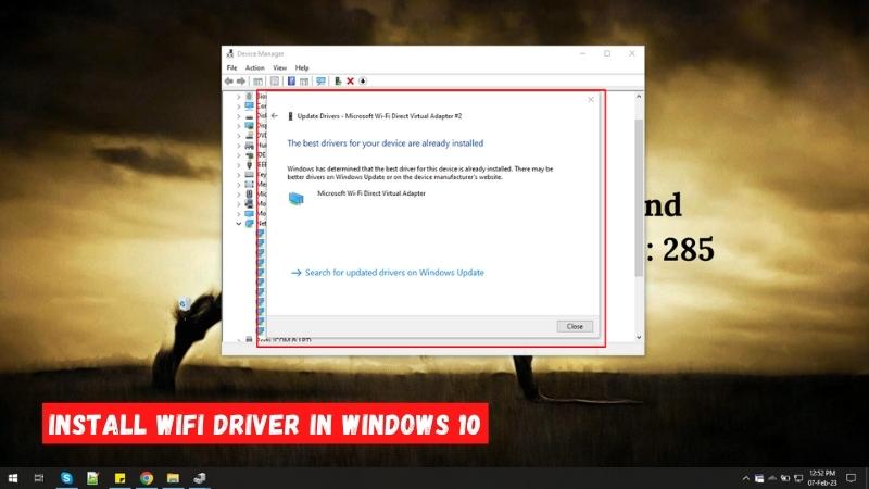 How to Install Wifi Driver in Windows 10