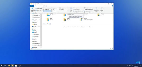 How to View Hidden Files in Windows 10