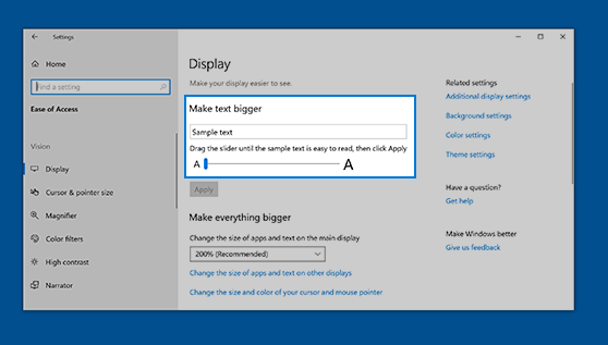 How to Increase and Decrease Text Size in Windows 10?