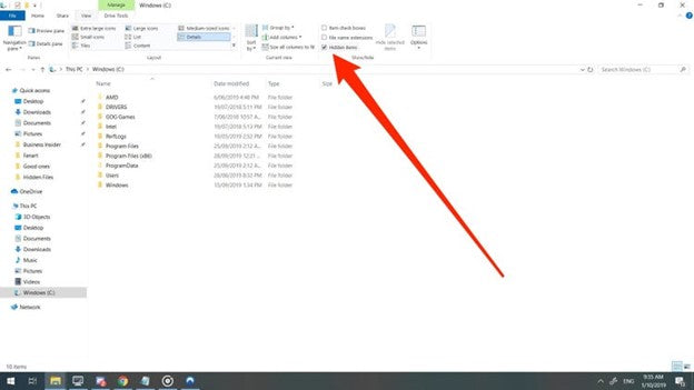 How To Unhide A Folder In Windows 10?