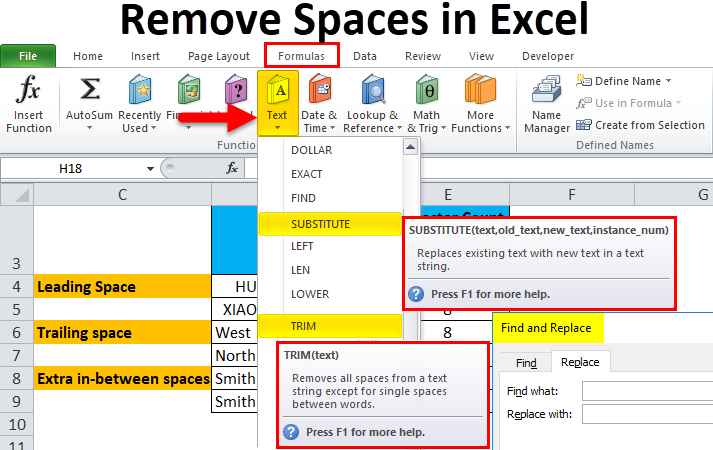 how-to-remove-space-in-excel-cell-trim-function-in-excel-with-data