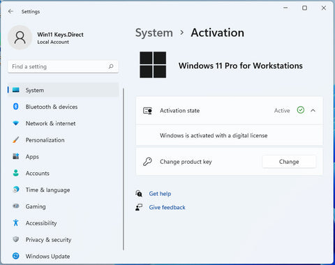 Windows 11 Activation 100% Working PRO Home Workstation