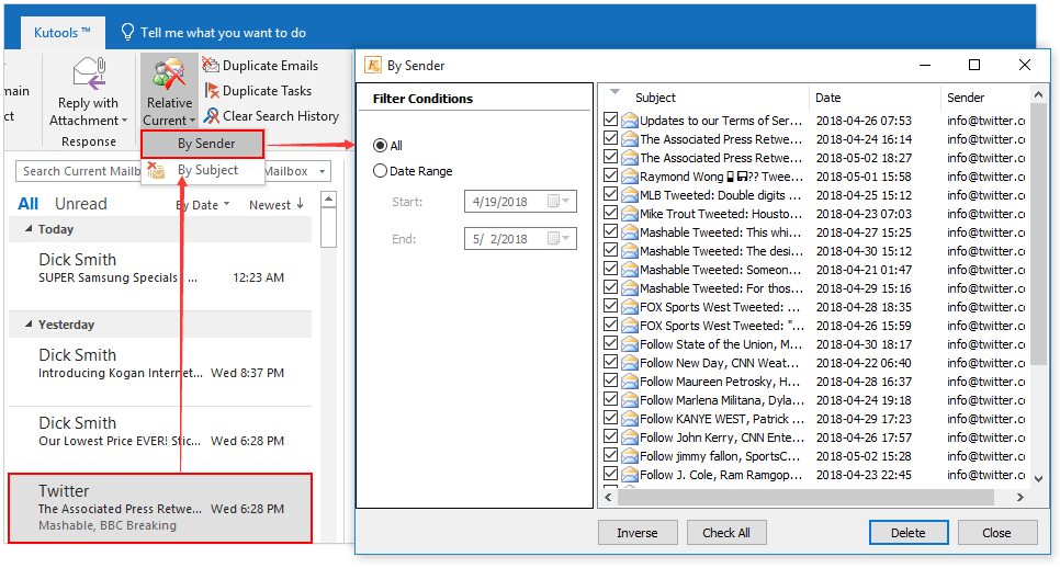 How to Select All Emails in Outlook