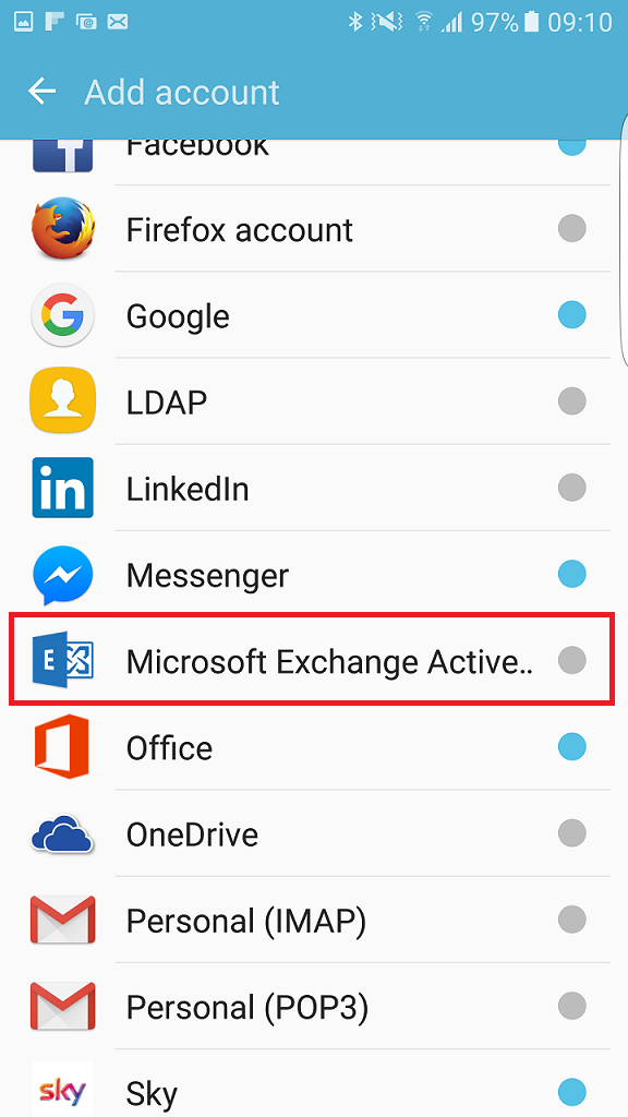 How to Setup a Microsoft Exchange Account on Android?