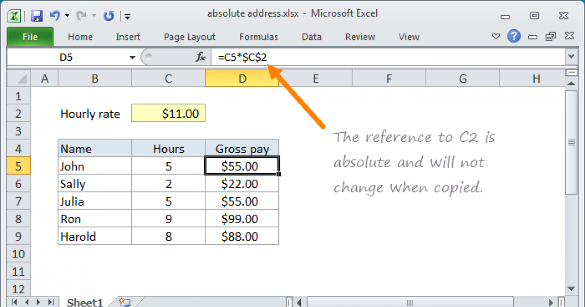 How to Lock Reference Cells in Excel?