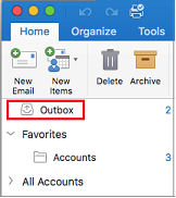 Where is My Outbox in Outlook?