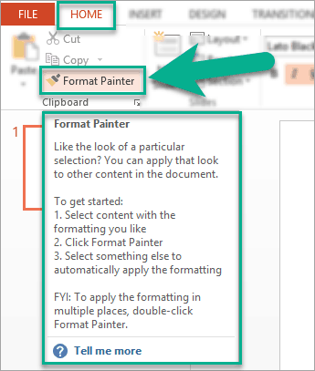 How to Use Format Painter in Powerpoint?