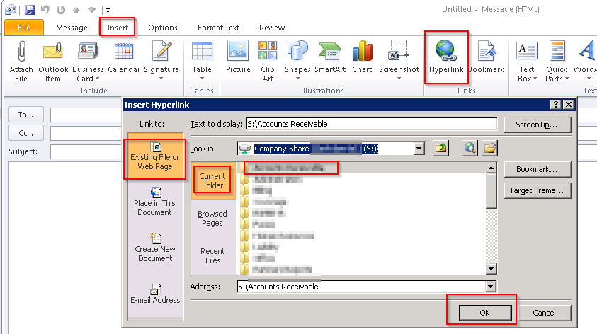 How To Insert A Link To An Email In Excel