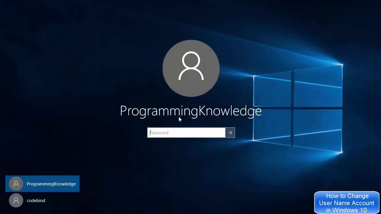 How to Change User Name in Windows 10