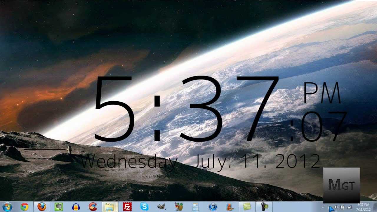 How to Display Date and Time on Desktop Windows 10