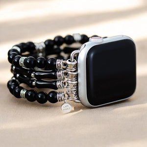 CD Moonlight Agate Stretch Apple Watch Band - Gemstone Strap - All About Me Boutique