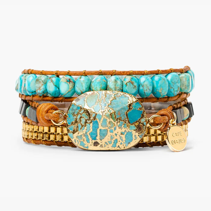 CD-Turquoise Wrap Bracelet