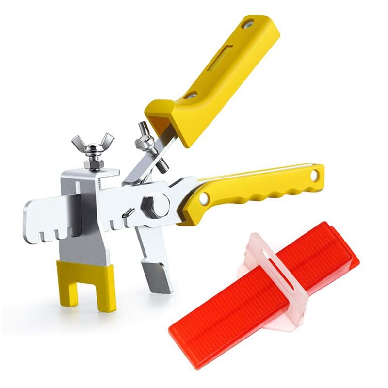 Tile Leveling System 1/16 Inch 200Pcs Tile Spacers 100Pcs Tile Wedges And A Tile Piler