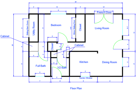 Floor Plans - Custom Floor Plan Drawings in AutoCAD - My Site Plan