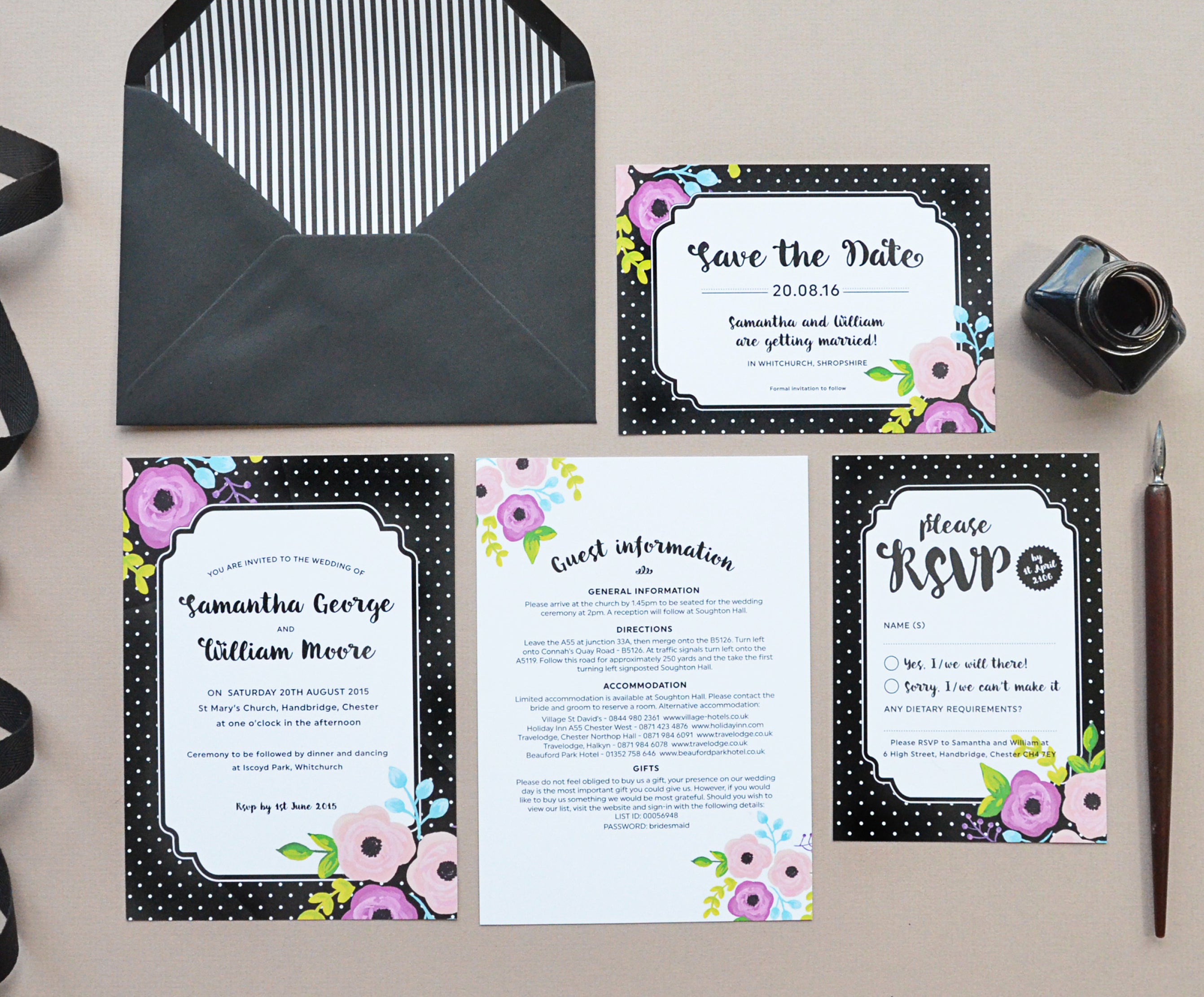 Project Pretty Betty wedding invitations