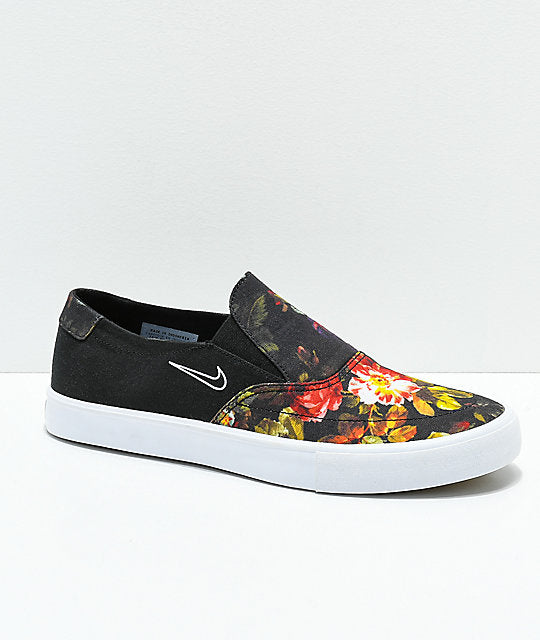 nike janoski floral slip on