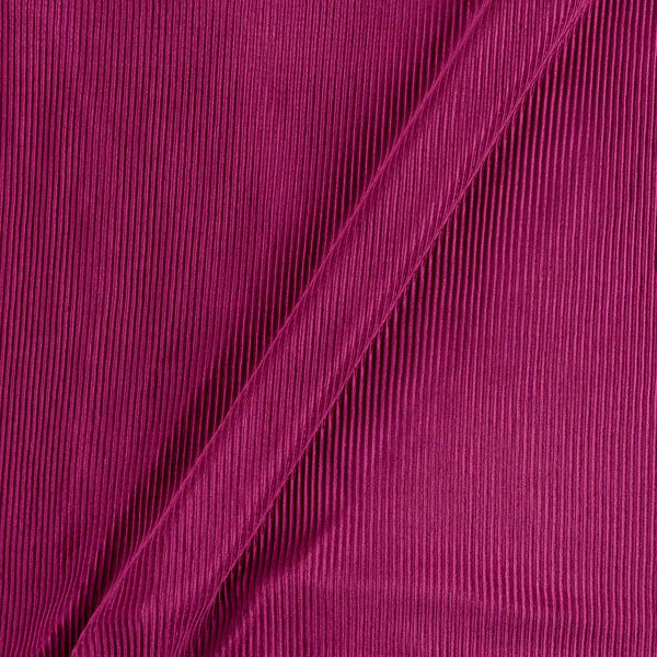 Satin Maroon Colour 60 Inches Width Plain Imported Fabric