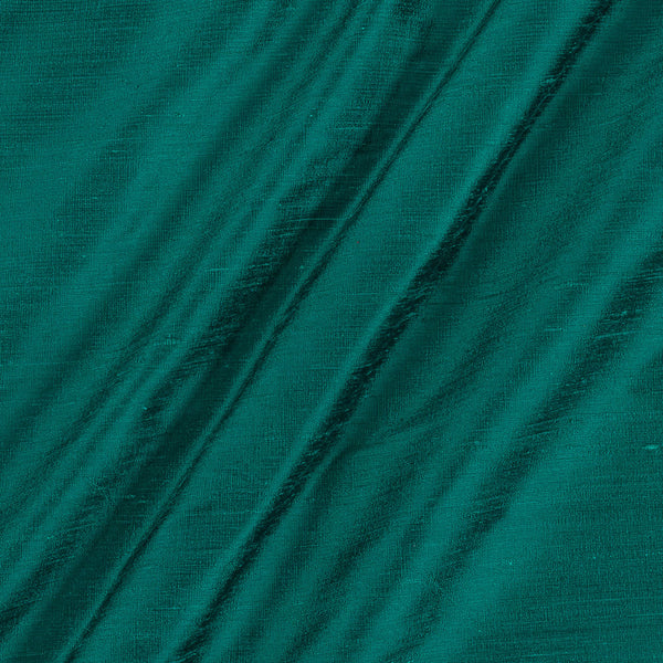 Buy 95gm Pure Handloom Raw Silk Peacock Green Colour Fabric Online 1071BB -  SourceItRight