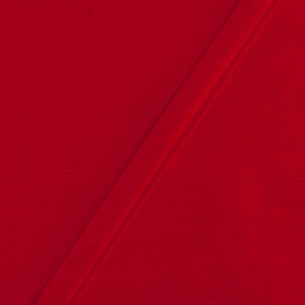 95 Gm Pure Handloom Raw Silk Mars Red Colour Fabric Sourceitright